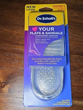 Dr. Scholl's Clear Gel Cushioned Insoles for Flats & Sandals - Clear